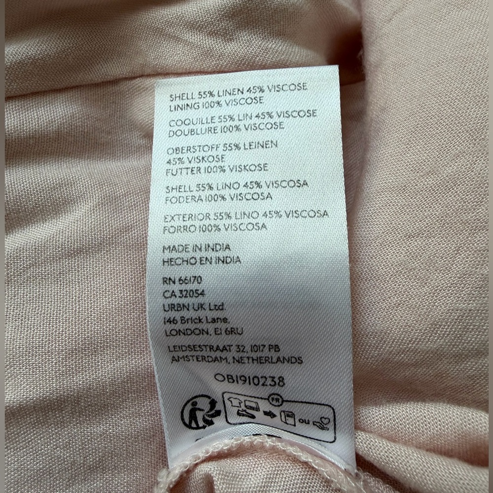 Anthropologie The Mona Linen Shirt Dress by Maeve Great Condition! - Picture 8 of 10